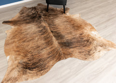 Medium Brindle Cowhide Rug (Size: 240 X 210 CM)