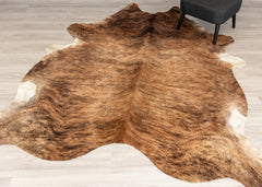 Medium Brindle Cowhide Rug (Size: 260 X 220 CM)