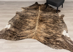 Medium Brindle Cowhide Rug (Size: 230 X 220 CM)