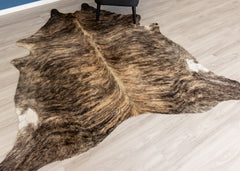 Medium Brindle Cowhide Rug (Size: 230 X 220 CM)