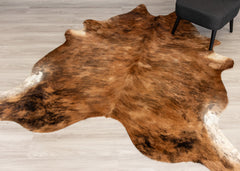 Medium Brindle Cowhide Rug (Size: 230 X 210 CM)