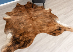 Medium Brindle Cowhide Rug (Size: 230 X 210 CM)