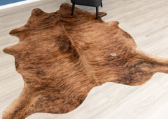 Medium Brindle Cowhide Rug (Size: 240 X 210 CM)