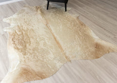 Champagne Cowhide Rug (Size: 230 X 200 CM)
