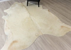 Champagne Cowhide Rug (Size: 230 X 210 CM)
