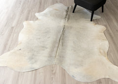 Grey Cowhide Rug (Size: 210 X 180 CM)