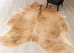 Light Brindle Cowhide Rug (Size: 240 X 190 CM)