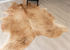 Light Brindle Cowhide Rug (Size: 240 X 190 CM)