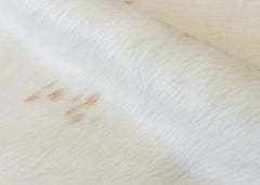 Beige And White Cowhide Rug (Size: 210 X 210 CM)