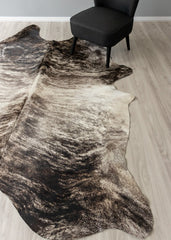 Grey Brindle Cowhide Rug (Size: 270 X 210 CM)