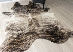 Grey Brindle Cowhide Rug (Size: 270 X 210 CM)