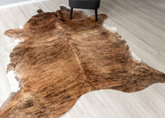 Medium Brindle Cowhide Rug (Size: 240 X 200 CM)