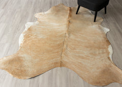 Light Brindle Cowhide Rug (Size: 230 X 190 CM)