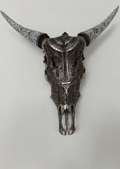 Authentic Cow Hand Carved Skull