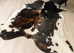 Exotic Tricolor Cowhide Rug (Size: 230 X 200 CM) CHR1943