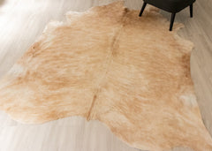 (Rare) Palomino Cowhide Rug (Size: 230 X 190 CM) CHR1906