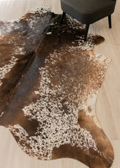 Salt Pepper Tri-Color Cowhide Rug (Size: 230 X 200 CM) CHR1910