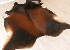 Reddish Cowhide Rug (Size: 240 X 200 CM) CHR2196