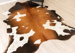Reddish Cowhide Rug (Size: 240 X 200 CM) CHR2199
