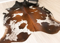 Reddish Cowhide Rug (Size: 250 X 220 CM) CHR2205