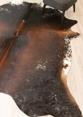 Salt Pepper Tri-Color Cowhide Rug (Size: 260 X 230 CM) CHR2209