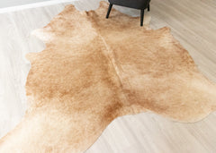 (Rare) Palomino Cowhide Rug (Size: 240 X 210 CM) CHR2373