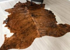 Dark Brindle Cowhide Rug (Size: 250 X 210 CM) CHR2529