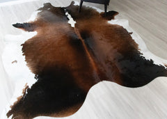 Reddish Cowhide Rug (Size: 260 X 220 CM) CHR2537