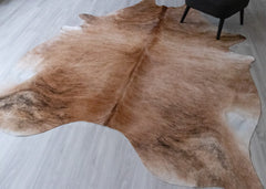 Light Brindle Cowhide Rug (Size: 270 X 230 CM) CHR2542