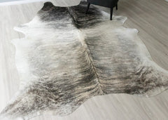 (Rare) Grey Brindle Cowhide Rug (Size: 260 X 210 CM) CHR2549