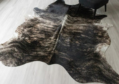 (Rare) Grey Brindle Cowhide Rug (Size: 250 X 220 CM) CHR2550