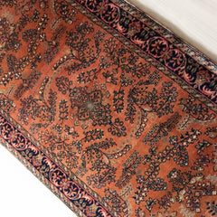 Oriental Agra Hand-Knotted Wool Hallway Indian Runner Rug - 75 x 270 CM