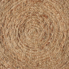 Natural Seamless Braided Jute Rug – Handmade 10mm Thick