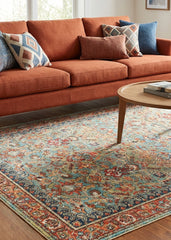 Multi-Colour Vintage Area Rug