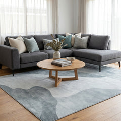 Polyester machine made printed washable rug