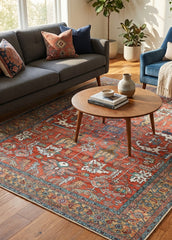 Multi-Colour Vintage Area Rug