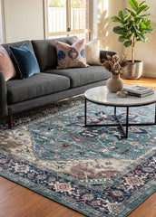 Multi-Colour Vintage Area Rug