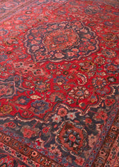 Vintage Azghand Hand-Knotted Wool Persian Rug (Size: 305 X 390 CM)