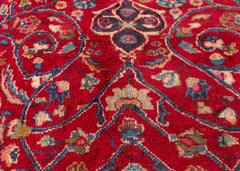 Vintage Sabzevar Hand-Knotted Wool Persian Rug (Size: 300 X 373 CM)