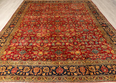Vintage Moud Hand-Knotted Wool Persian Rug (Size: 295 X 380 CM)