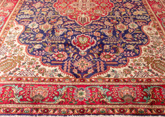 Vintage Tabriz Hand-Knotted Wool Persian Rug (Size: 300 X 385 CM)