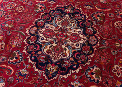 Vintage Mashad Hand-Knotted Wool Persian Rug (Size: 300 X 340 CM)