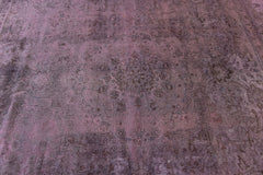 Vintage Overdyed Tabriz Hand-Knotted Wool Persian Rug (Size: 280 X 365 CM)