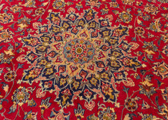 Vintage Sabzevar Hand-Knotted Wool Persian Rug (Size: 255 X 365 CM)