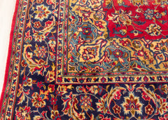 Vintage Sabzevar Hand-Knotted Wool Persian Rug (Size: 255 X 365 CM)