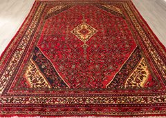 Vintage Hamadan Hand-Knotted Wool Persian Rug (Size: 255 X 350 CM)