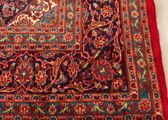 Vintage Mashad Hand-Knotted Wool Persian Rug (Size: 290 X 400 CM)