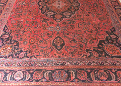 Vintage Azghand Hand-Knotted Wool Persian Rug (Size: 270 X 350 CM)