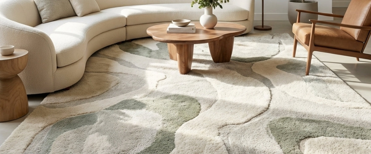 Premium rugs in Christchurch displayed in a modern home