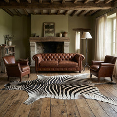 Genuine Zebra Hide Rug – A Grade Burchell’s Zebra Skin
